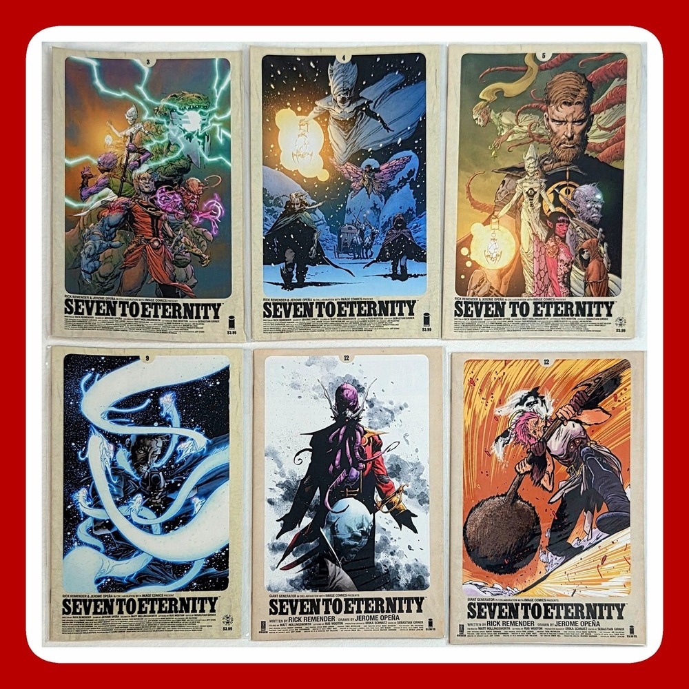 Seven to Eternity Comic Lot 3 4 5 9 12 Cover Variant Remender Opena Image Comics